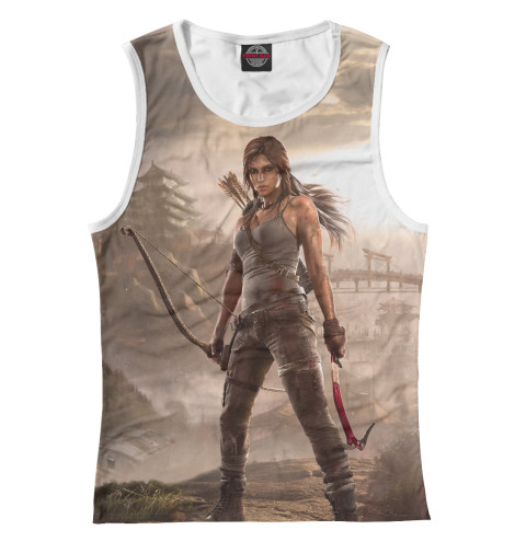 

Майки Print Bar, Белый, Tomb Raider