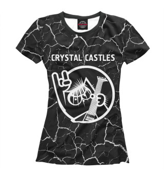 Женская футболка Crystal Castles + Кот