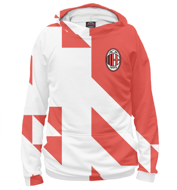 Худи для мальчика с изображением AC Milan цвета Белый