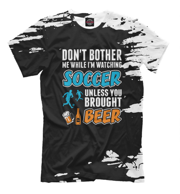 Футболка для мальчиков с изображением Dont Bother Soccer цвета Белый