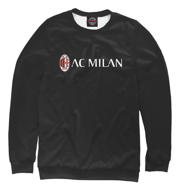 Свитшот для девочек с изображением AC Milan цвета Белый