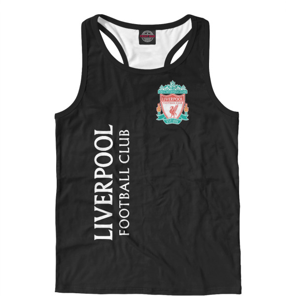 Мужская майка-борцовка с изображением Liverpool цвета Белый