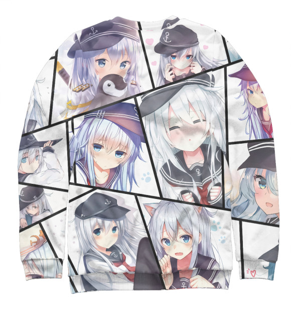 Свитшот для девочек с изображением Senpai цвета Белый