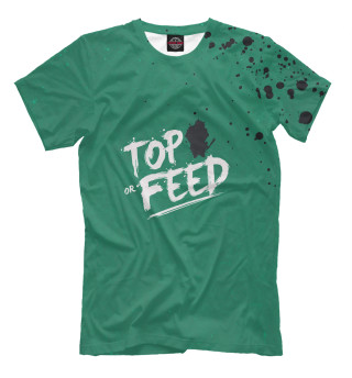 Мужская футболка Top or feed