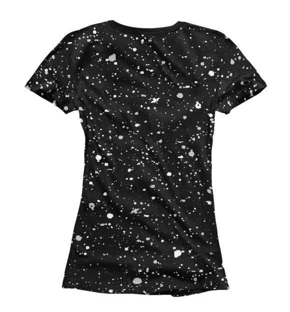 Женская футболка с изображением Skyrim | Краски цвета Белый