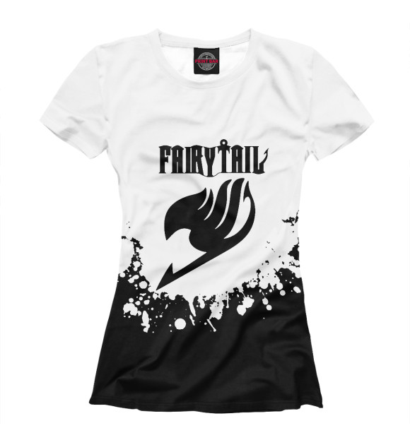 Футболка для девочек с изображением Fairy Tail цвета Белый