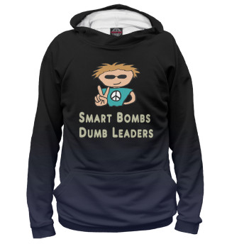 Мужское худи Smart Bombs Dumb Leders