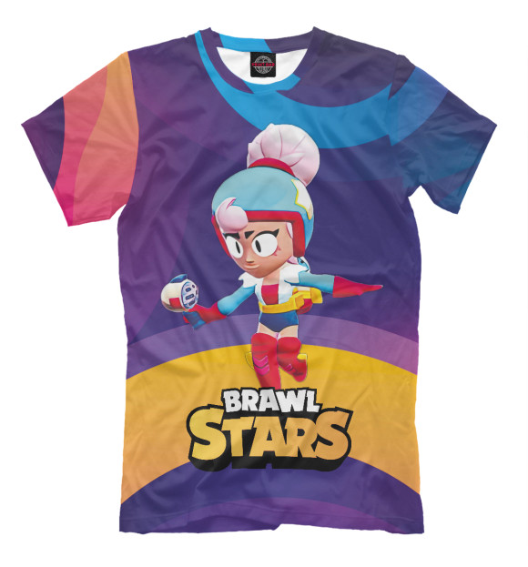 Футболка для мальчиков с изображением Джанет Janet BrawlStars цвета Белый