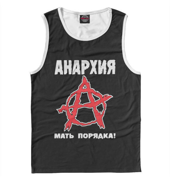 Майка для мальчика с изображением Анархия цвета Белый