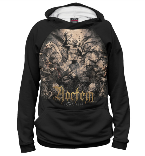 Женское худи с изображением Noctem цвета Белый