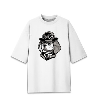 Женская футболка оверсайз Steampunk Spaniel