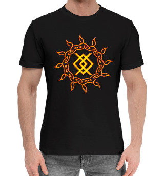 Мужская хлопковая футболка Славянский символ Купало