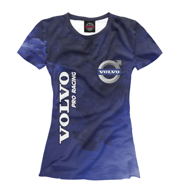 Женская футболка с изображением Volvo | Pro Racing цвета Белый