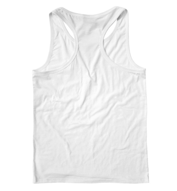 Мужская майка-борцовка с изображением Сталин цвета Белый