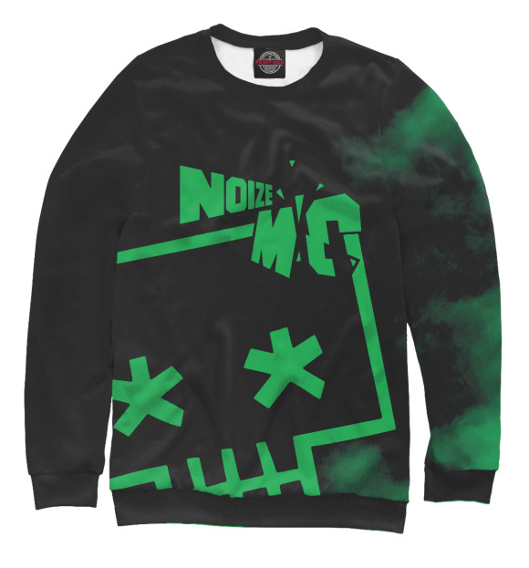 Женский свитшот с изображением Noize MC цвета Белый
