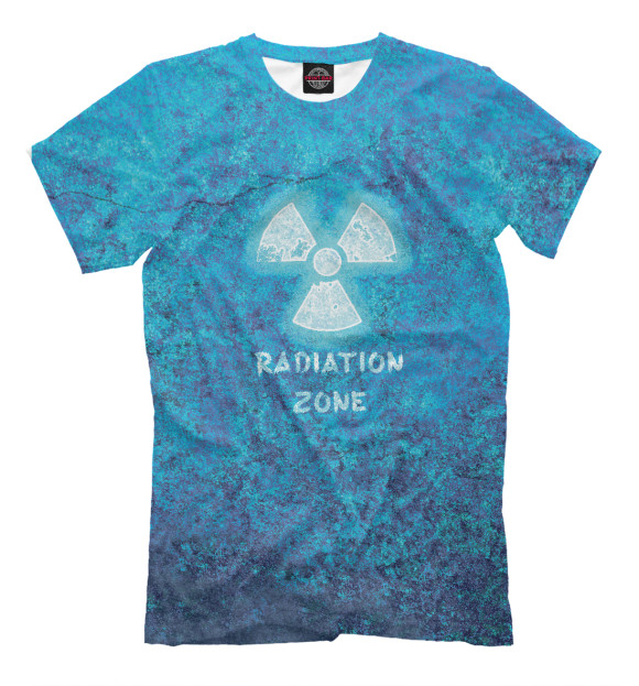 Футболка для мальчиков с изображением Radiation Zone цвета Белый
