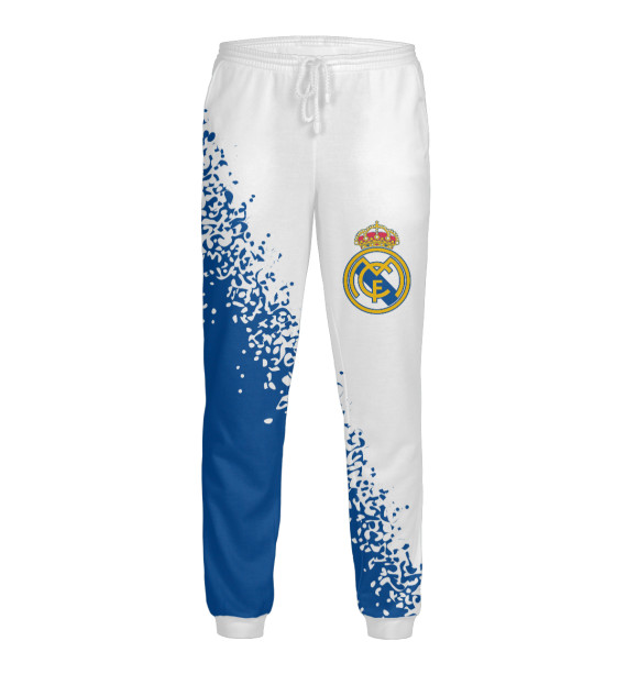 Мужские спортивные штаны с изображением Real Madrid цвета Белый