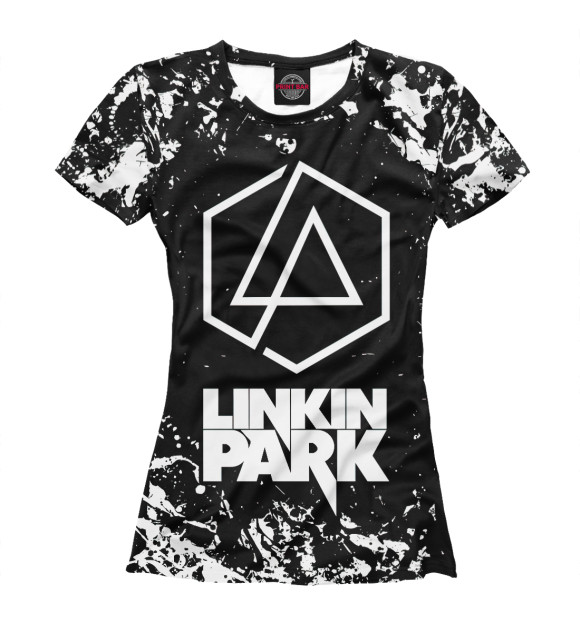 Женская футболка с изображением Linkin Park цвета Белый