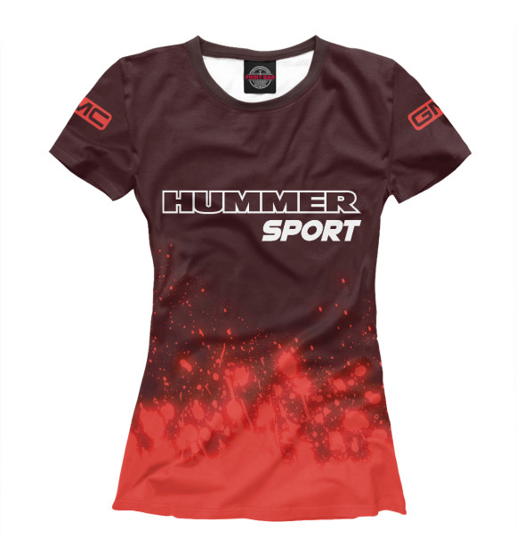Женская футболка с изображением Hummer - GMC | Sport цвета Белый