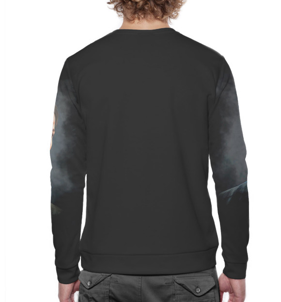 Мужской свитшот с изображением Джоэл цвета Белый