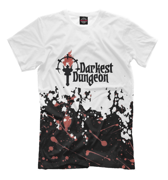 Мужская футболка с изображением Darkest Dungeon цвета Белый