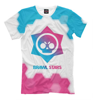 Мужская футболка Brawl Stars Neon Gradient