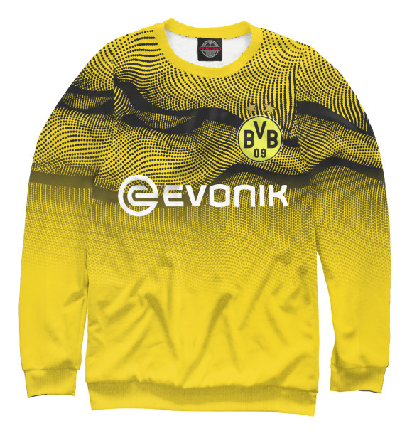 Свитшот для девочек с изображением Borussia Dortmund цвета Белый