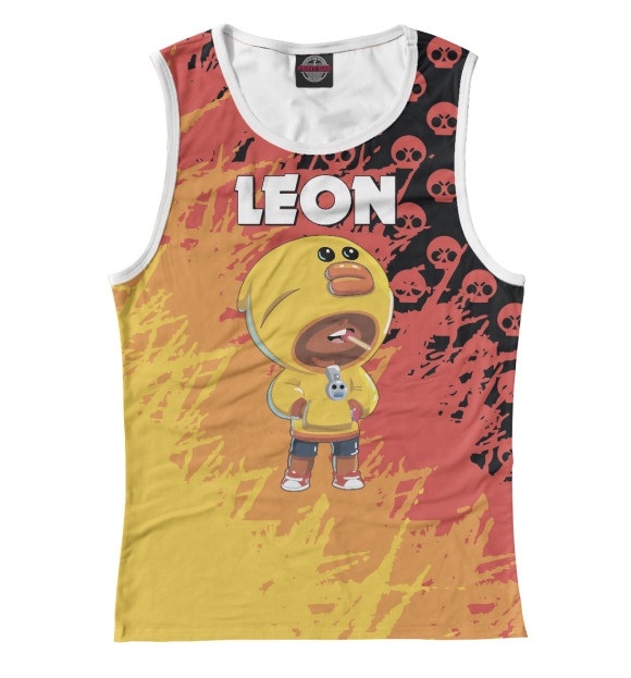 Женская майка с изображением Brawl Stars цвета Белый