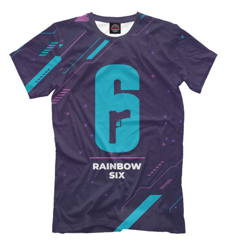 Футболки Print Bar Rainbow Six Gaming Neon футболки print bar minecraft pro gaming пурпурный дым