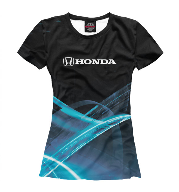 Женская футболка с изображением Honda цвета Белый