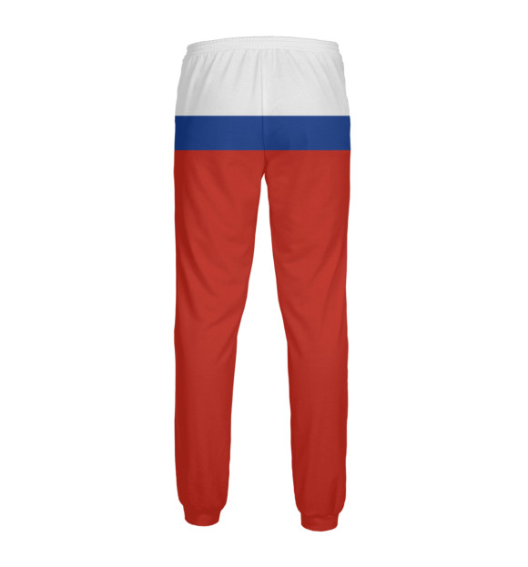Мужские спортивные штаны с изображением Вперёд Россия! цвета Белый