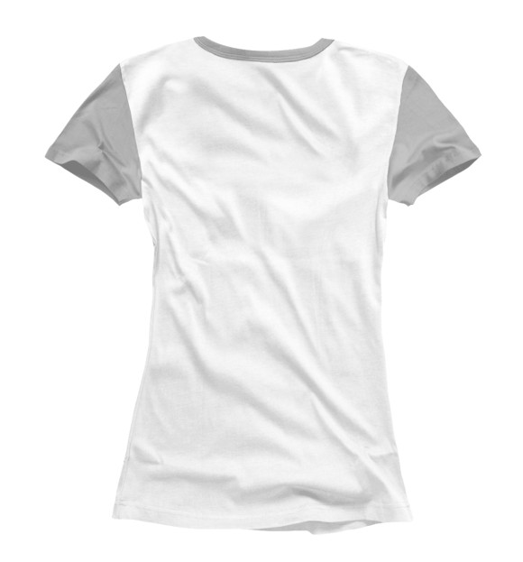 Женская футболка с изображением И не смотри туда вообще! цвета Белый