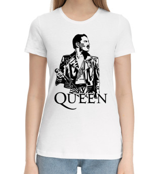 Хлопковая футболка для девочек Queen