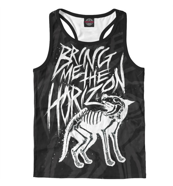 Мужская майка-борцовка с изображением Bring Me The Horizon цвета Белый