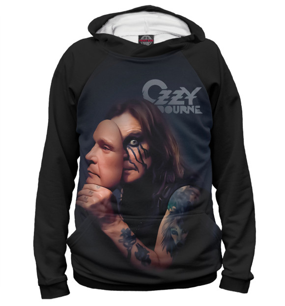 Мужское худи с изображением Ozzy Osbourne цвета Белый