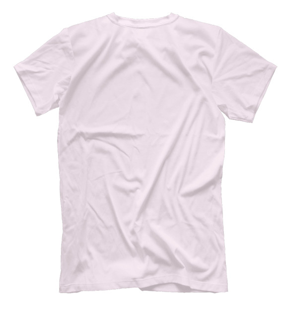 Мужская футболка с изображением Милый единорог с бабочкой цвета Белый