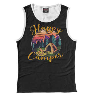 Майка для девочки Happy camper