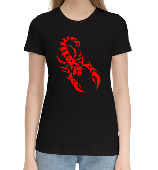 Хлопковая футболка для девочек Скорпион