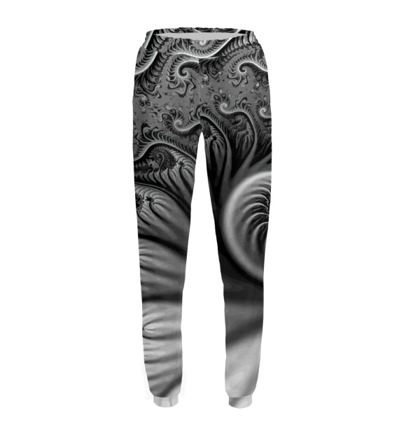 Женские спортивные штаны с изображением Floral 3D spiral / Vanguard цвета Белый