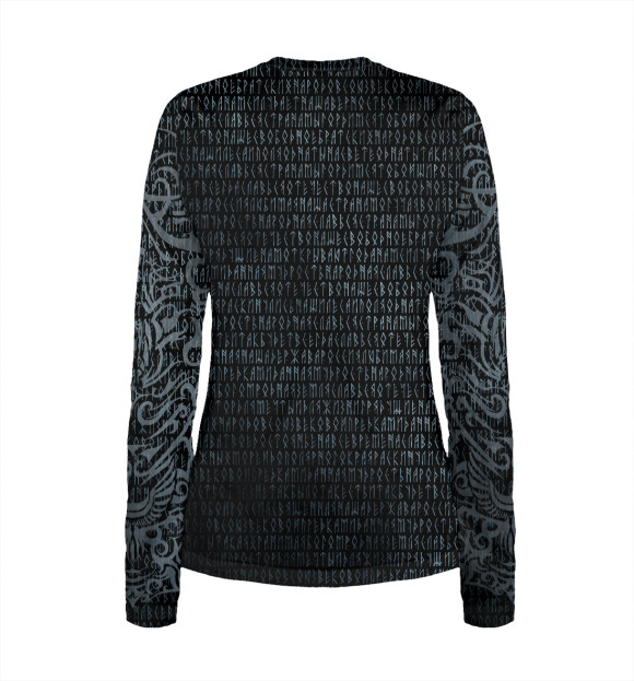 Женский лонгслив с изображением Воительница Медведь цвета Белый