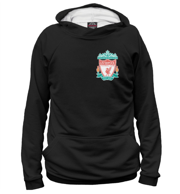 Женское худи с изображением Liverpool цвета Белый