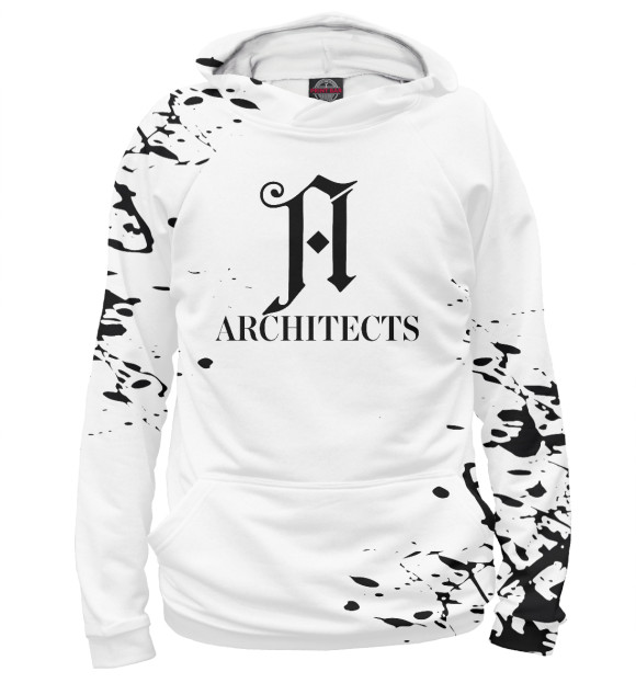 Мужское худи с изображением Architects цвета Белый