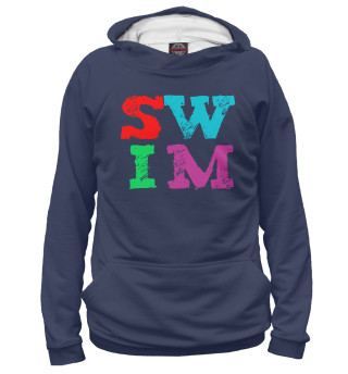 Мужское худи SWIM letters