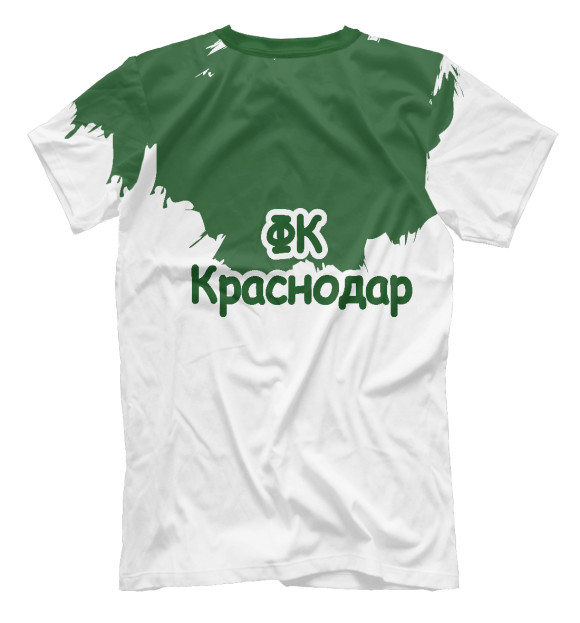 Мужская футболка с изображением ФК краснодар цвета Белый