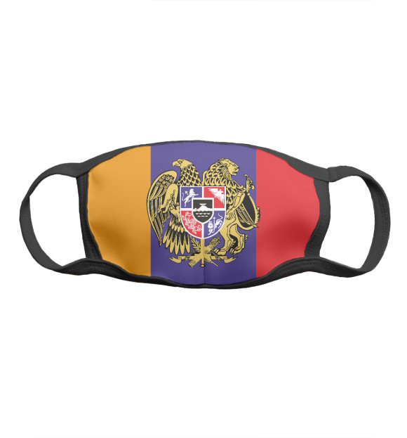 Маска тканевая с изображением Armenia цвета Белый
