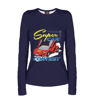 Женский лонгслив Super Car