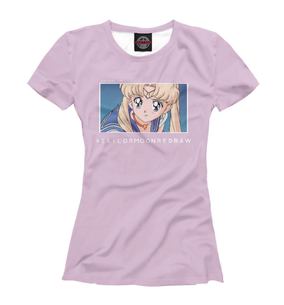 Футболка для девочек с изображением SailormoonReDraw цвета Белый