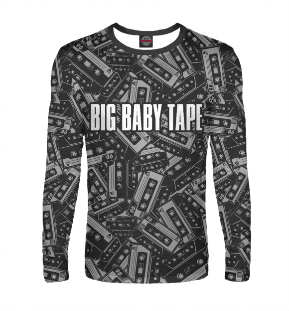 Мужской лонгслив с изображением Big Baby Tape цвета Белый