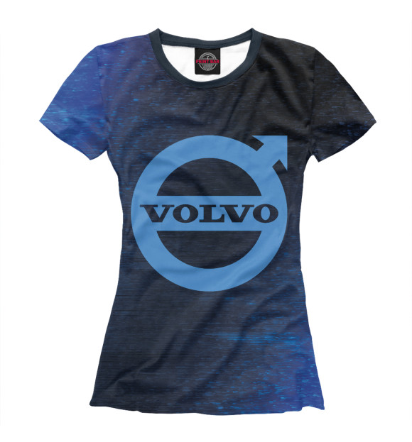 Женская футболка с изображением Volvo / Вольво цвета Белый