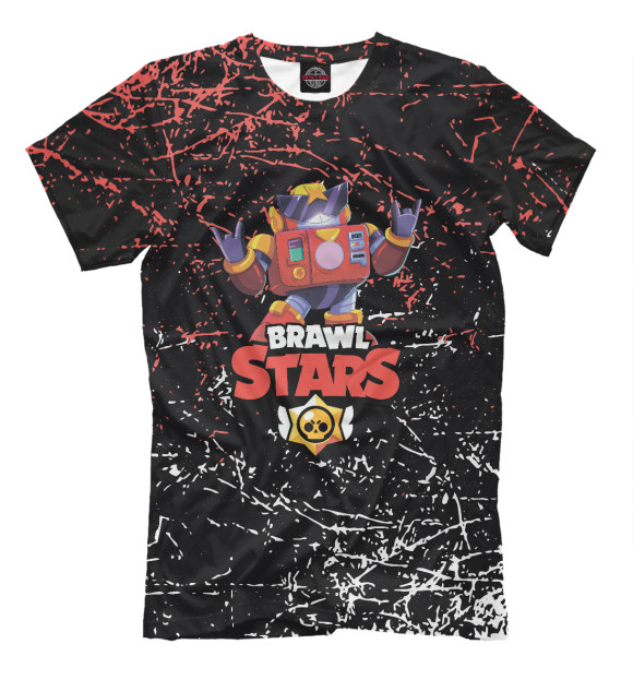Мужская футболка с изображением BRAWL STARS SURGE цвета Белый